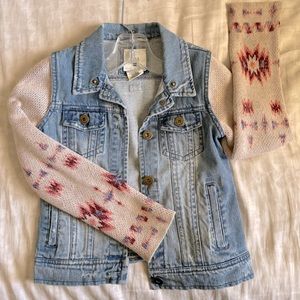 girls Billabong jean jacket size: XS